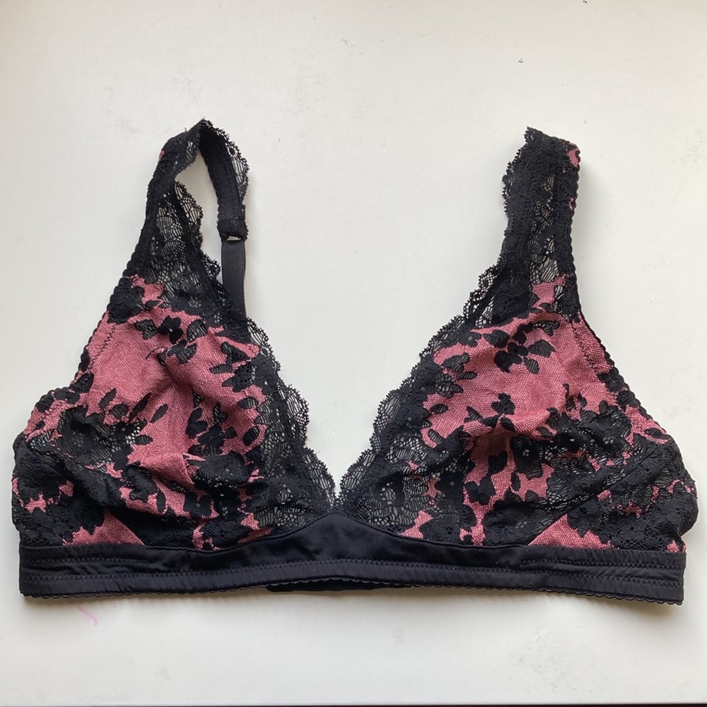 Cosabella bralette Sedona black pink size medium made in Italy